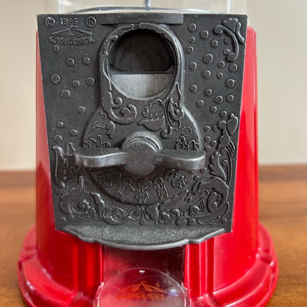 Red Classic Candy Gumball Machine Dispenser - Picture 3 of 5